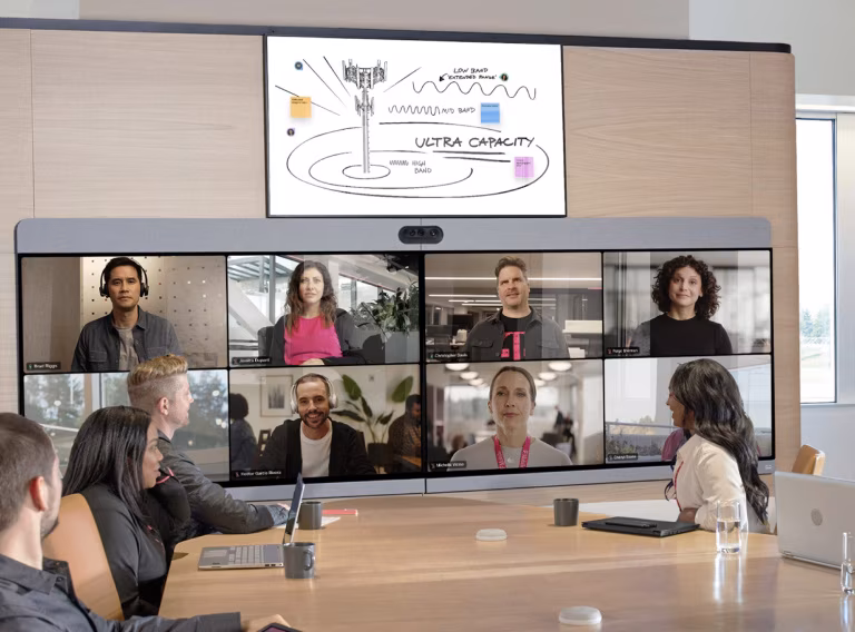 T-Mobile employees using Webex technology.